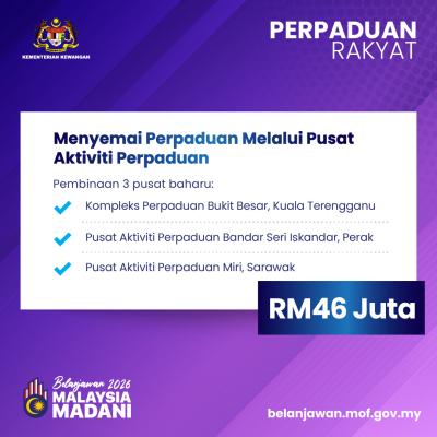 Belanjawan 2026: Perpaduan Rakyat