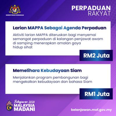 Belanjawan 2026: Perpaduan Rakyat