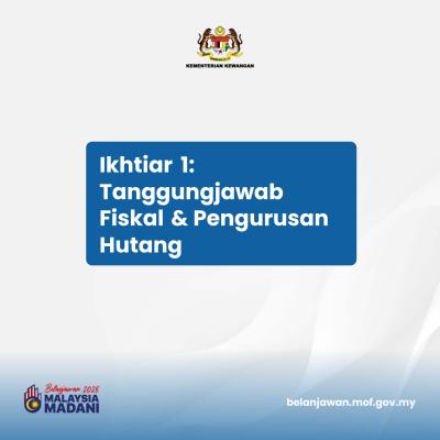 Belanjawan 2025: Tumpuan 1 - Ikhtiar 1