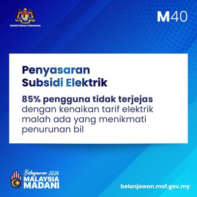 Belanjawan 2026: Manfaat M40