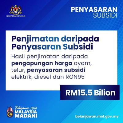 Belanjawan 2026: Penyasaran Subsidi