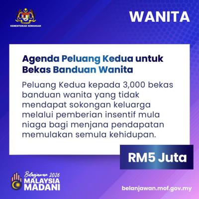 Belanjawan 2026: Memperkasa Golongan Wanita