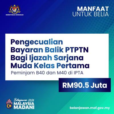 Belanjawan 2026: Dorongan untuk Belia!