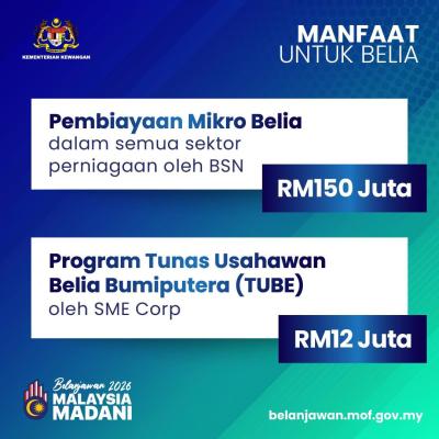 Belanjawan 2026: Dorongan untuk Belia!