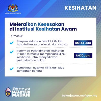 Belanjawan 2026: Kesihatan