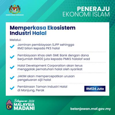 Belanjawan 2026: Peneraju Ekonomi Islam