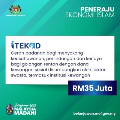 Belanjawan 2026: Peneraju Ekonomi Islam