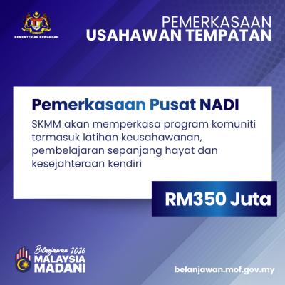 Belanjawan 2026: Pemerkasaan Usahawan Tempatan