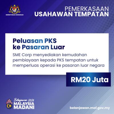 Belanjawan 2026: Pemerkasaan Usahawan Tempatan