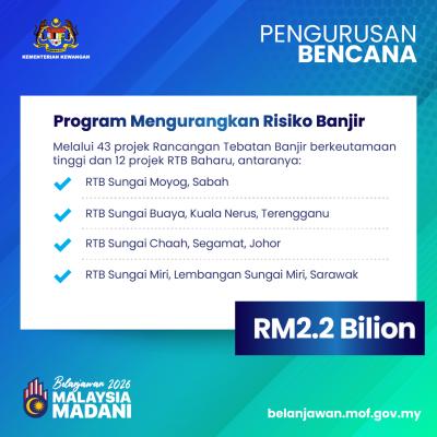 Belanjawan 2026: Pengurusan Bencana