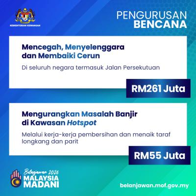 Belanjawan 2026: Pengurusan Bencana
