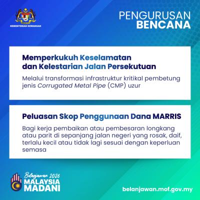 Belanjawan 2026: Pengurusan Bencana
