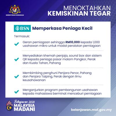 Belanjawan 2026: Menoktahkan Kemiskinan Tegar