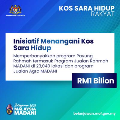 Belanjawan 2026: Kos Sara Hidup Rakyat