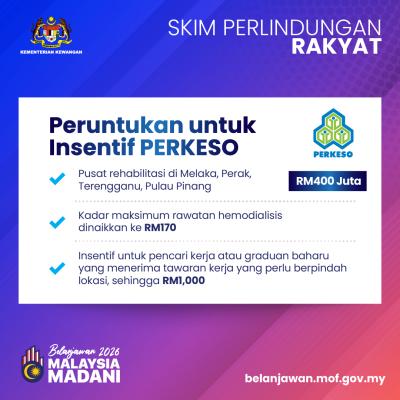Belanjawan 2026: Skim Perlindungan Rakyat